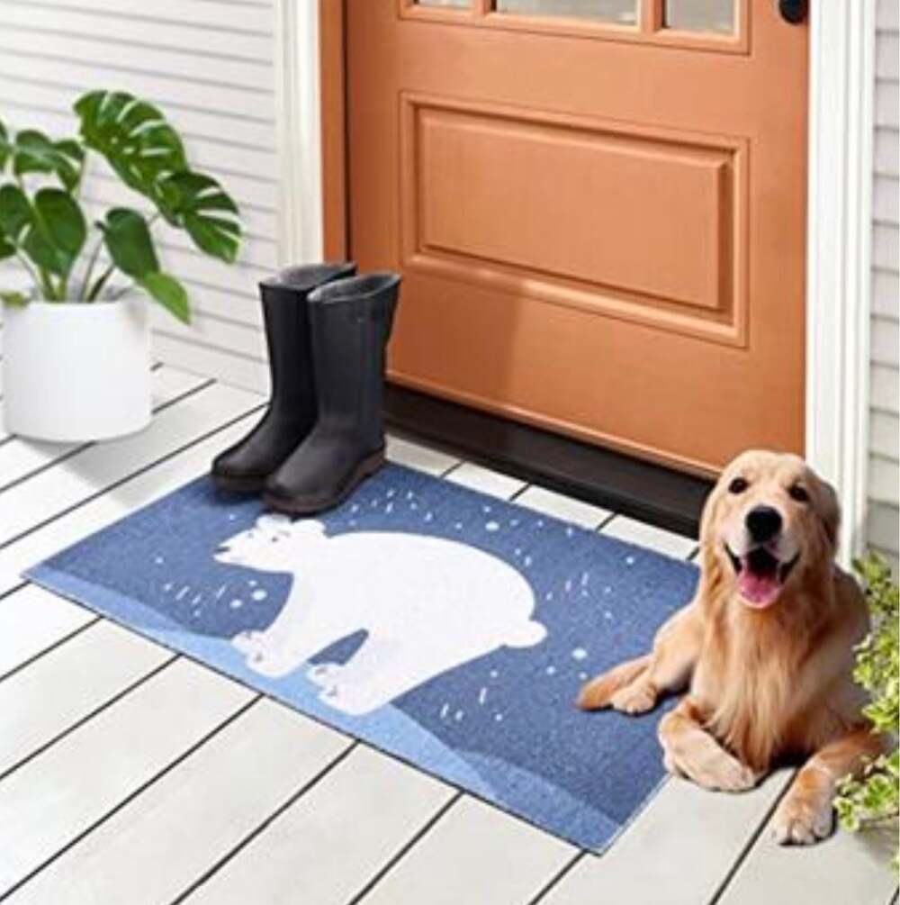 New Polar Bear Outdoor Welcome Mat